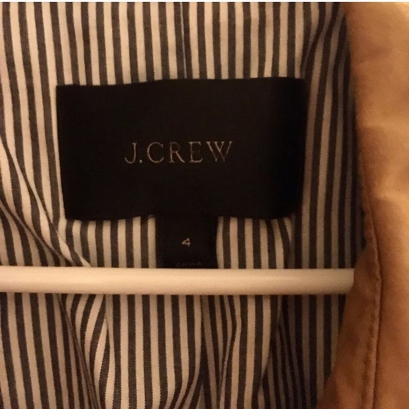 J. Crew City Trench Coat, camel, size 4 - Picture 9 of 13